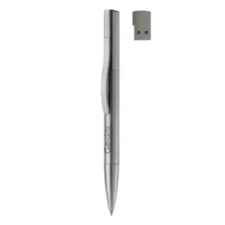 Metal USB ball pen Toppoint design 8GB - LT87759 (gadzety reklamowe)
